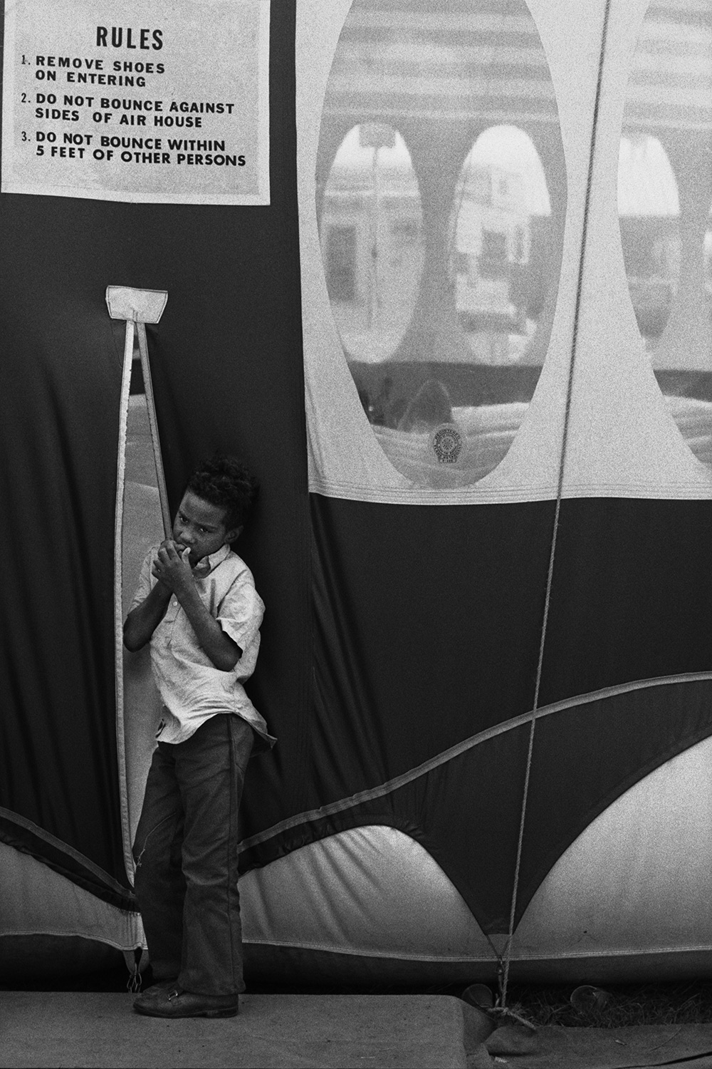Boy at Carnival, Superior, 1971