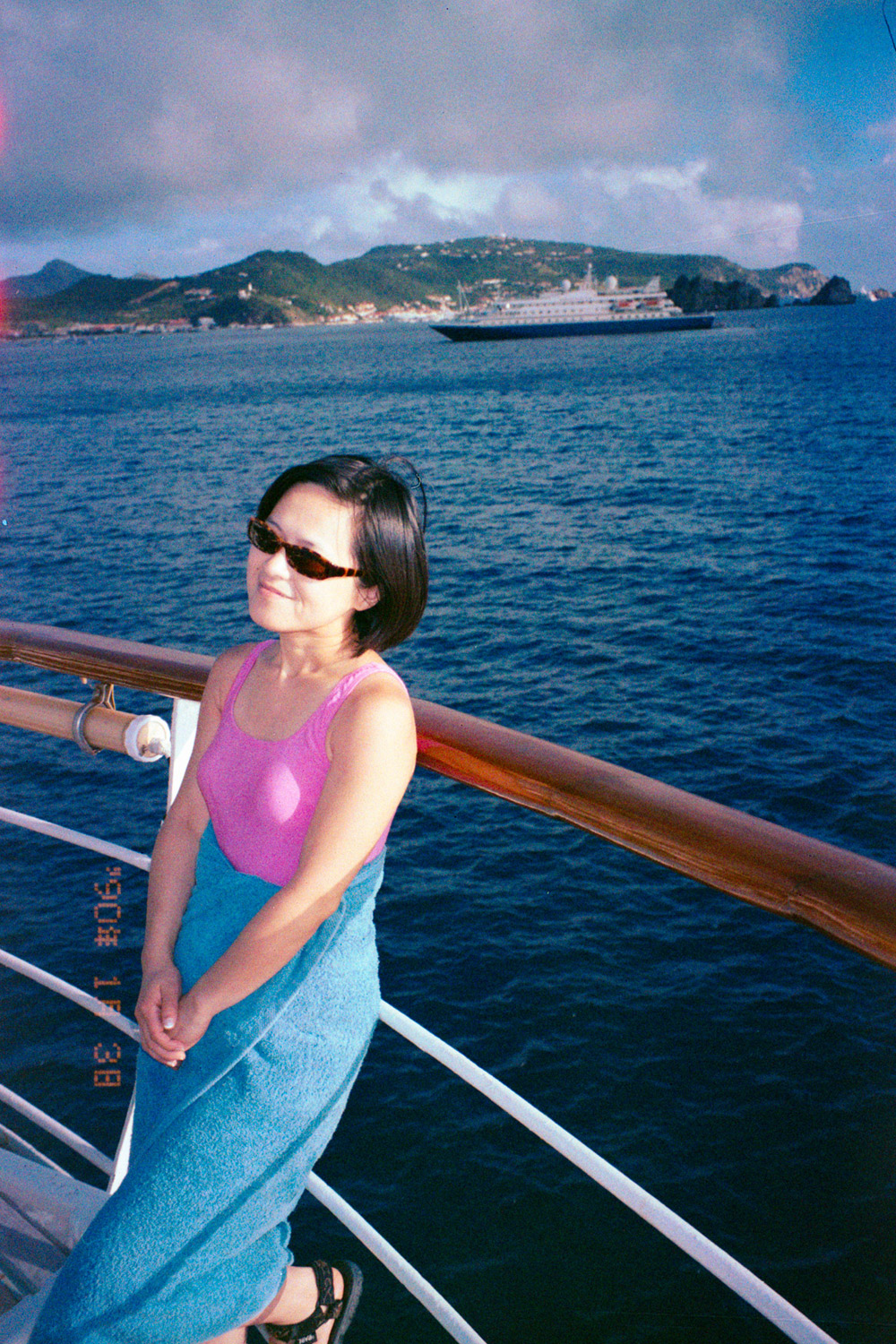 Woman on a boat