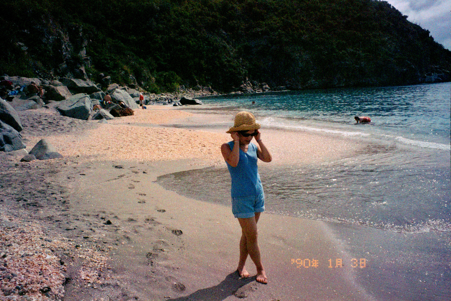 Woman on a beach