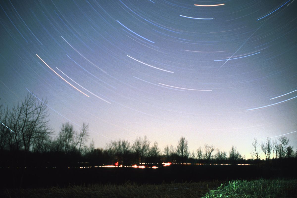 Star Trail Night Photography In Central Wisconsin