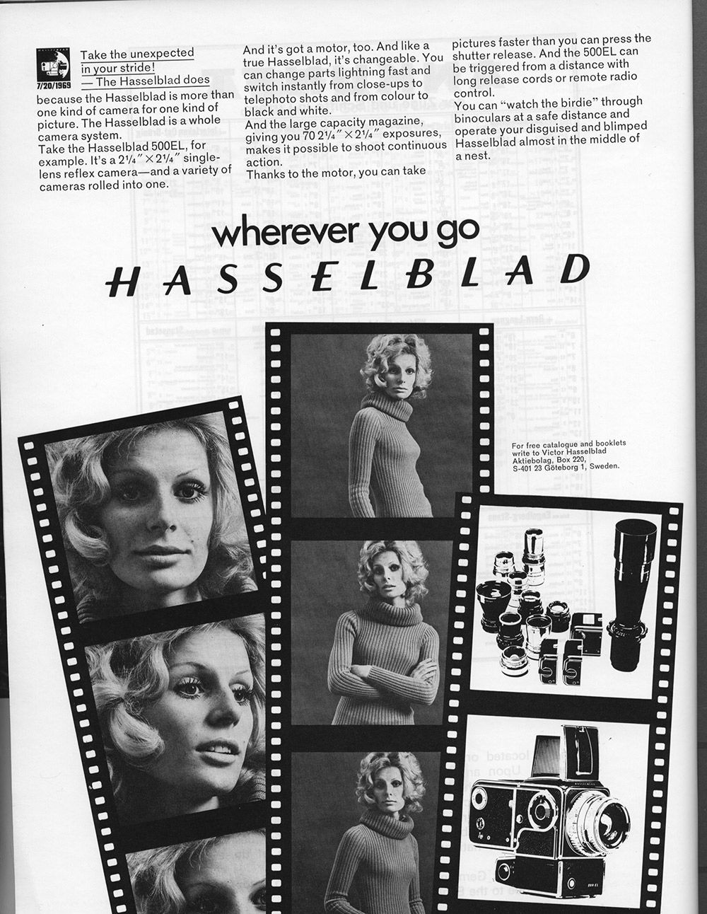 Hasselblad ad 1970