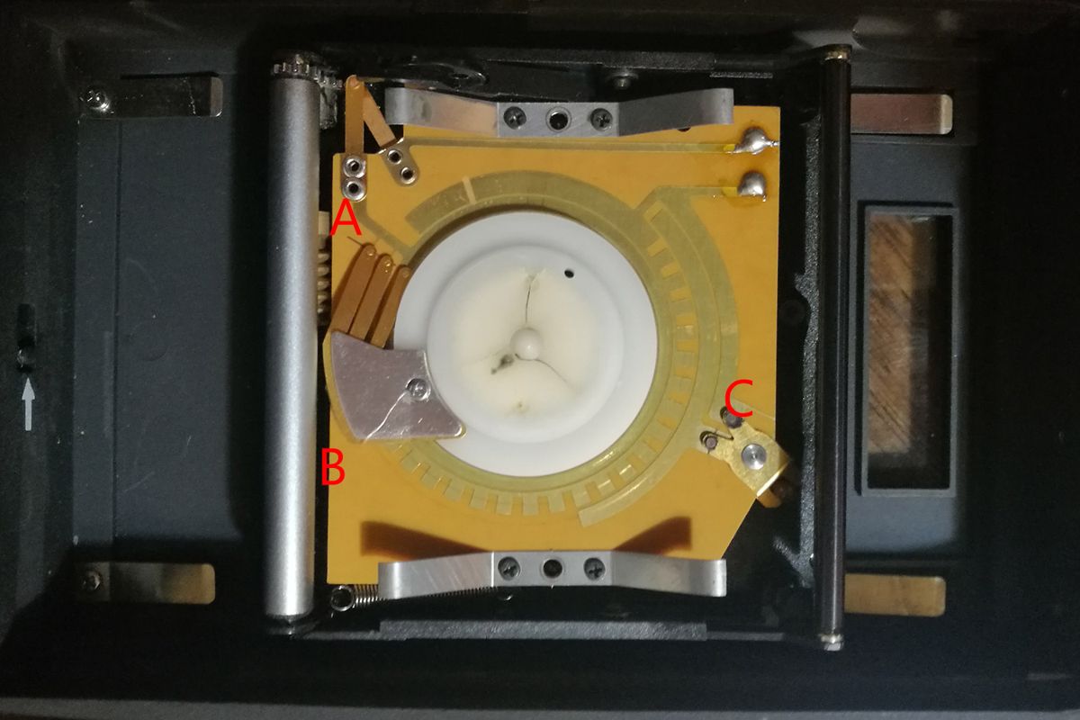 Rolleiflex SLX film back electronics