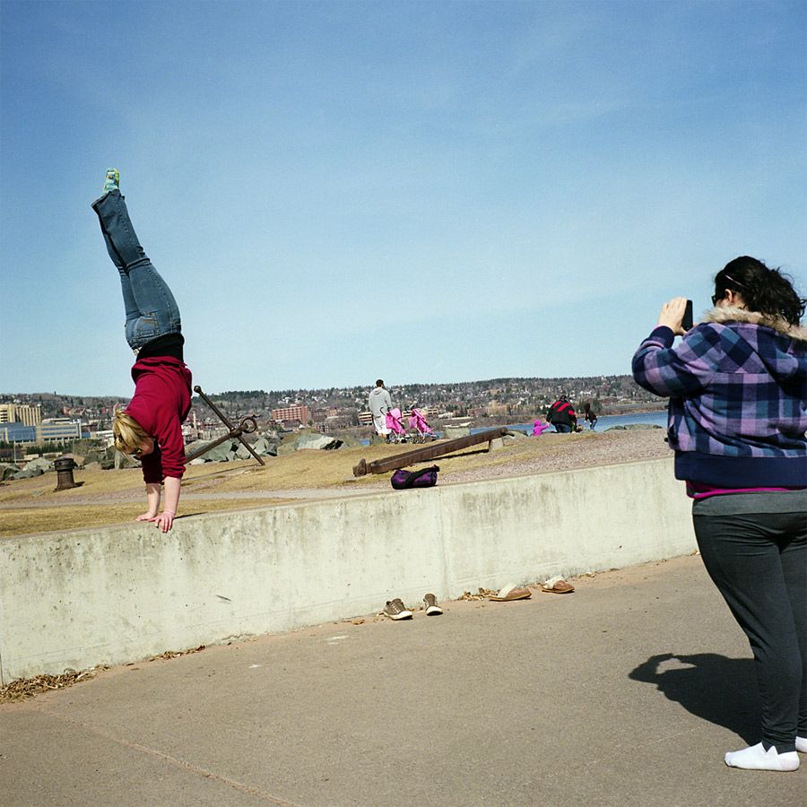 Handstand, Duluth, Minnesota, March 2010