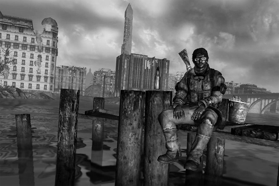 Fallout 3: Sitting on a pier
