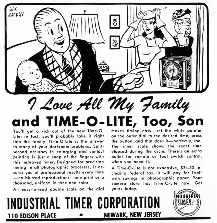 1947 Time-o-Lite Advertisment