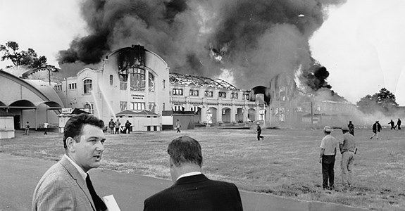 From the Anonymous Collection: Fire and a Boat