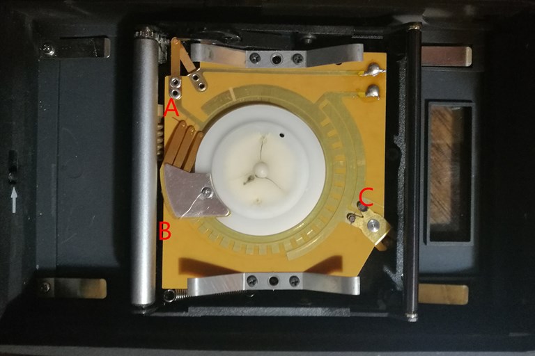 Rolleiflex SLX film back electronics