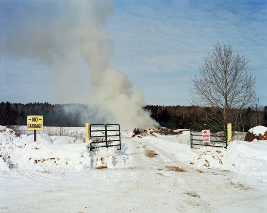 Burn Pile, Aurora, Minnesota, February 2014