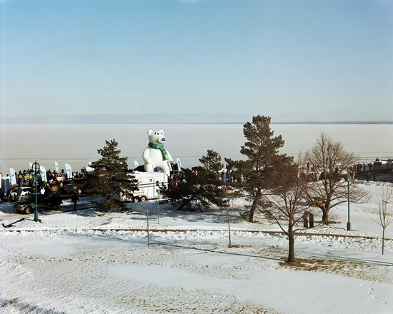 Giant Inflatable Bear, Duluth, Minnesota, February 2013