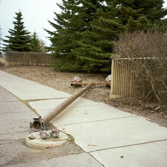 Downed Street Lamp, Duluth, Minnesota, April 2010