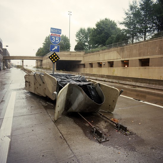 Crash Barrier, Post Crash, Duluth, Minnesota, August 2013