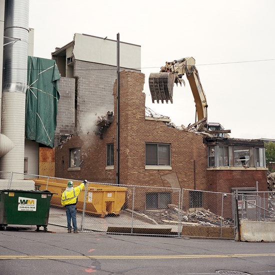 Shoreview Building Demolition, Duluth, Minnesota, September 2013
