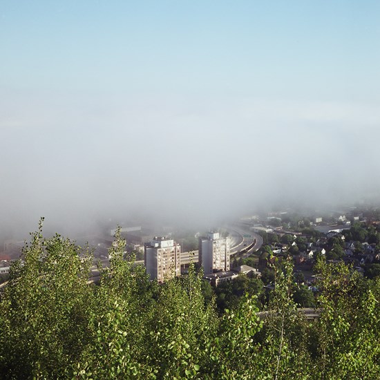 Fog Rolling in Through Lincoln Park, Duluth, Minnesota, August 2013