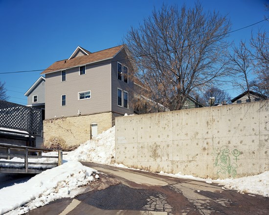 Wall With Graffiti, Marquette, Michigan, March 2014