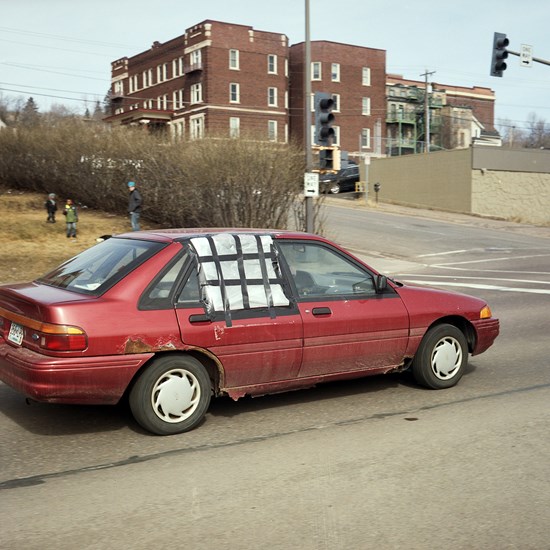 Passing Car With Plastic Window, Duluth, Minnesota, March 2017