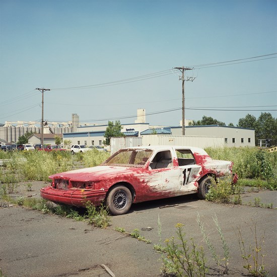 Splatter Painted Town Car, Duluth, Minnesota, July 2017