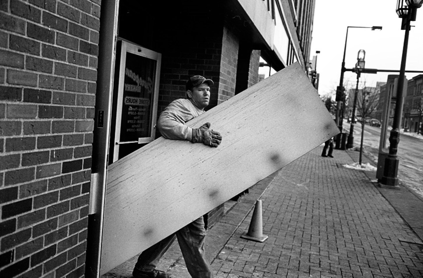 A Man With Wood