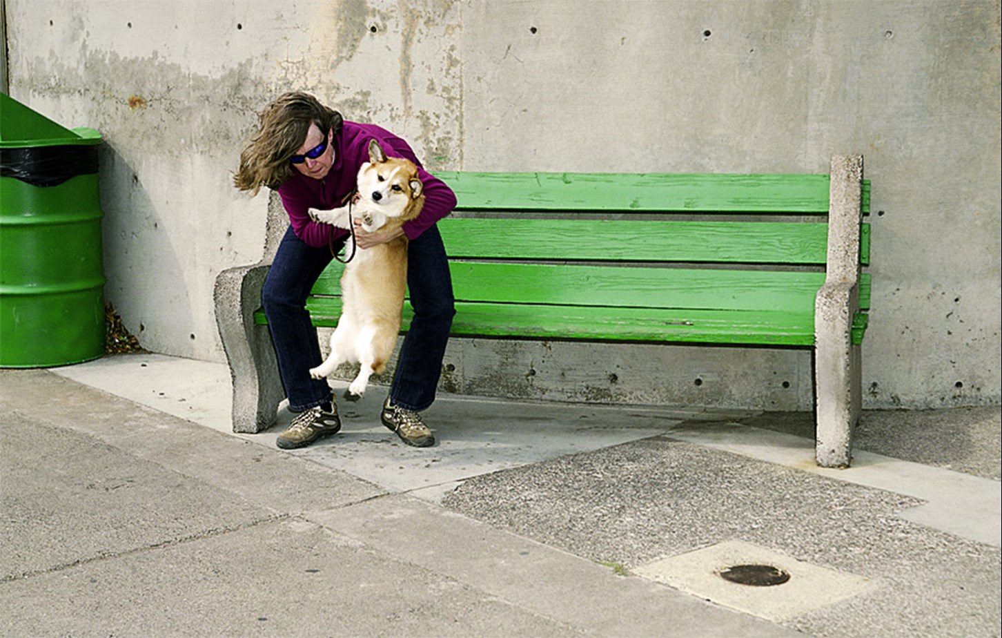 A Woman Hoists A Dog, Duluth, Minnesota, September 2010