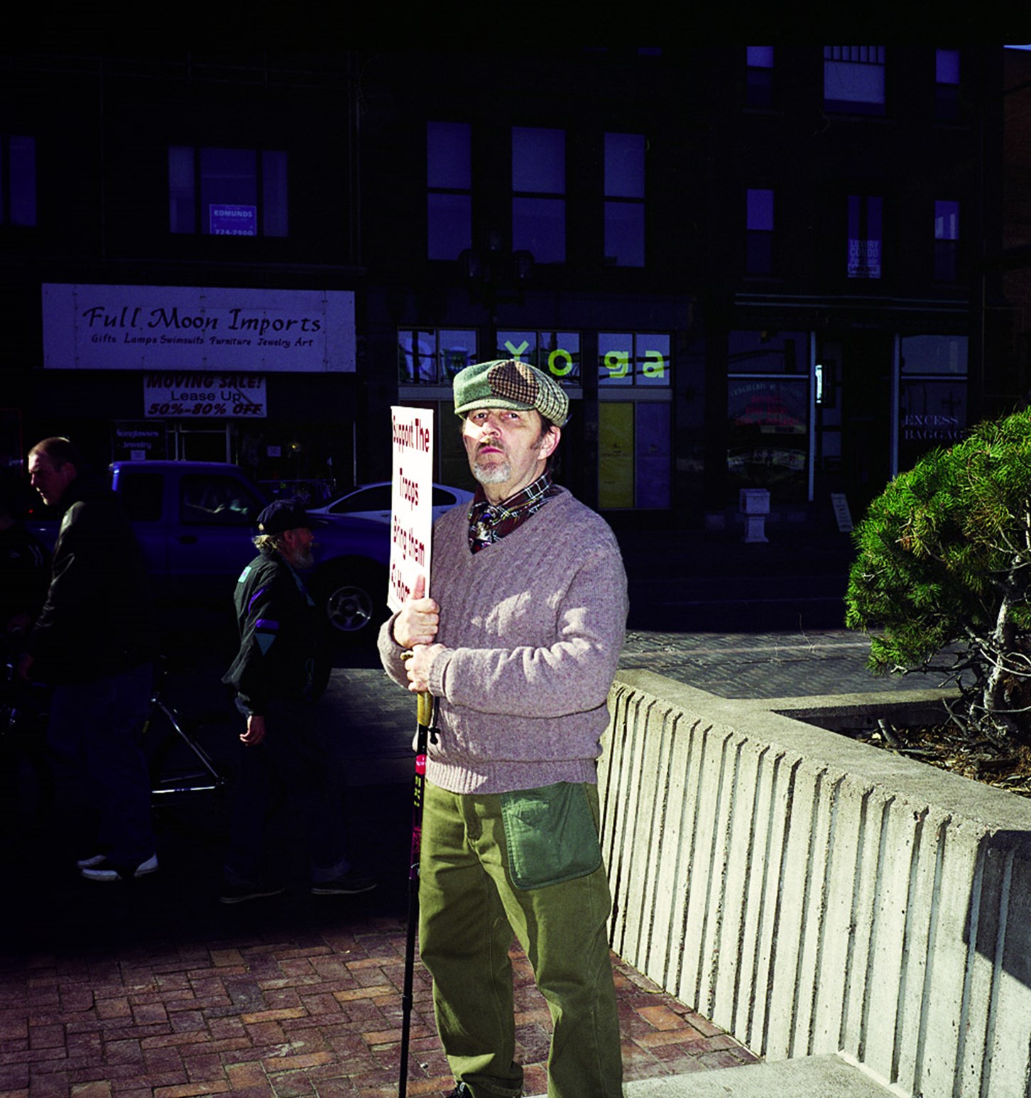 Protester With Sign, Duluth, Minnesota, April 2010