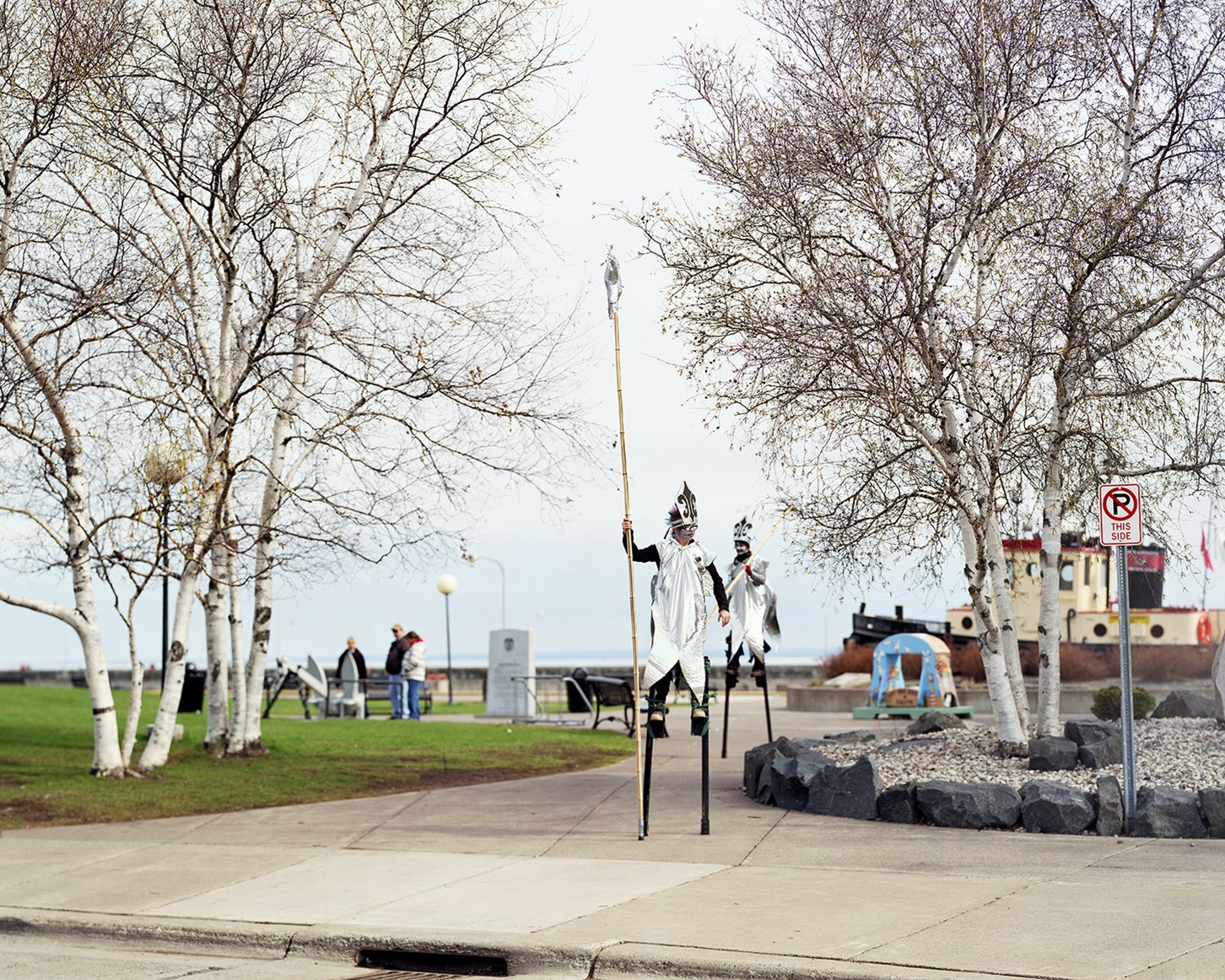 Stiltwalking Smelt, Duluth, Minnesota, April 2012
