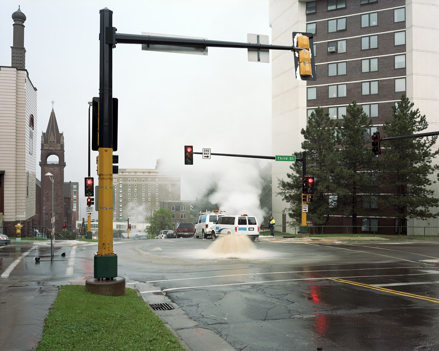 Manhole Geyser, Duluth, Minnesota, June 2012
