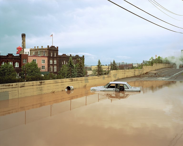 Flooded Volvo, Duluth, Minnesota, June 2012
