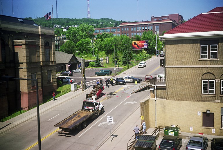 A Truck Rolled Over, Duluth, Minnesota, July 2011