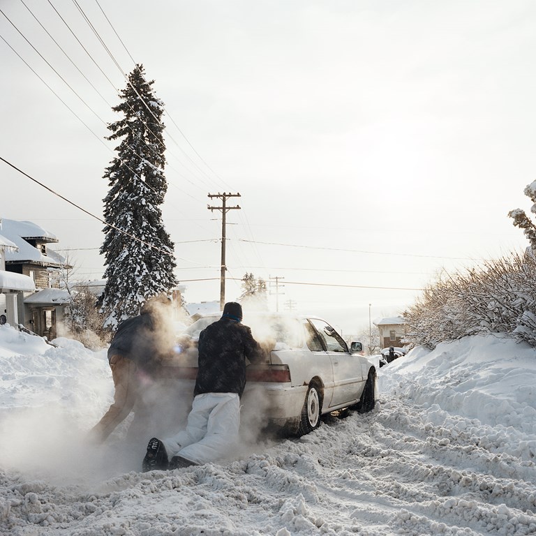 Stuck Car, Duluth, Minnesota, December 2013