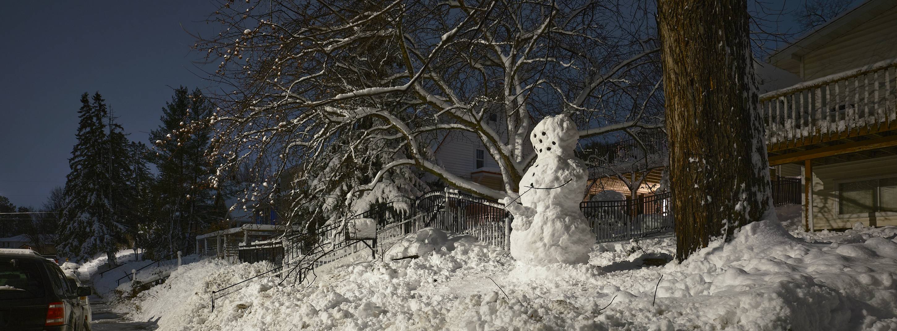 A Thick Snowman, Duluth, Minnesota, December 2022