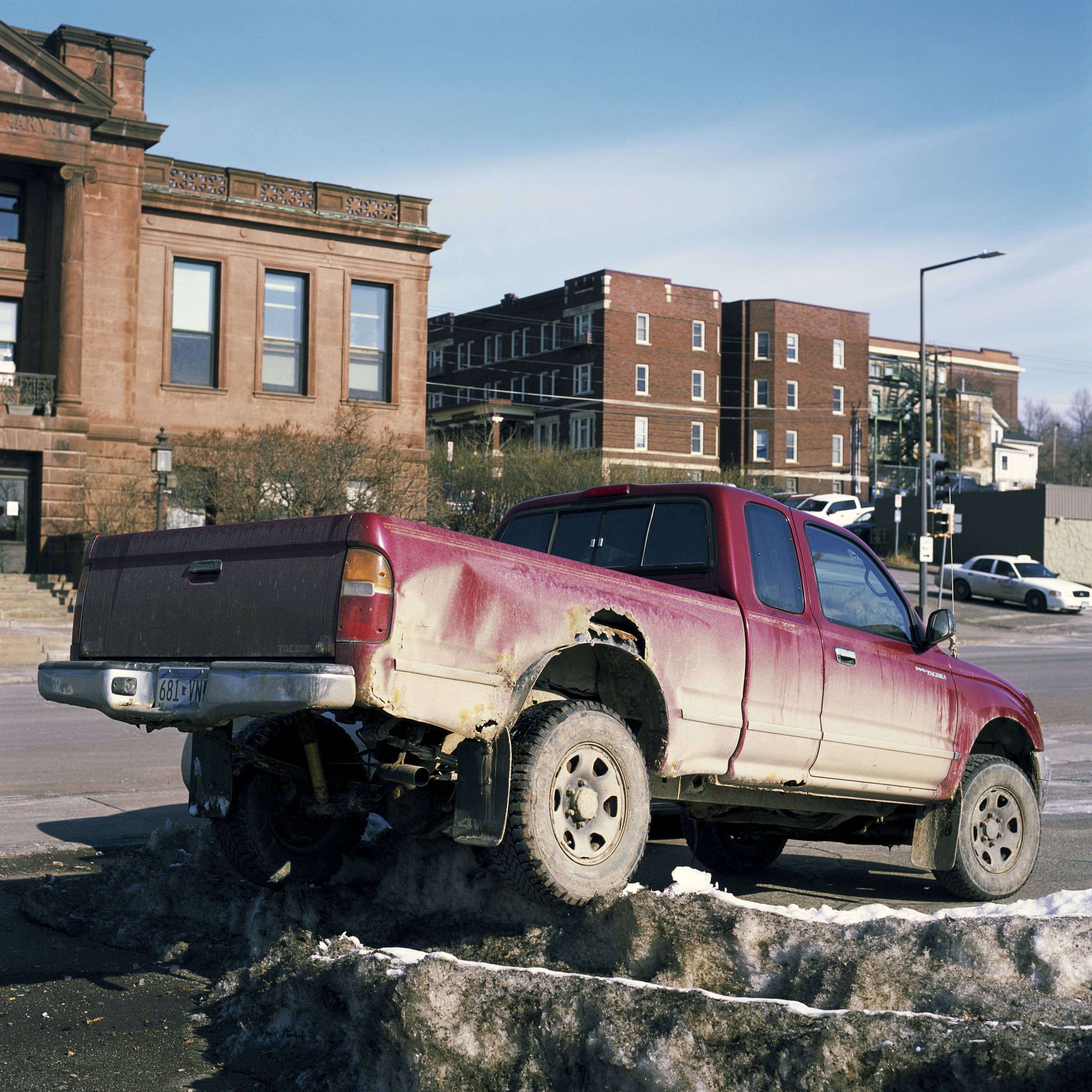Dirty Truck on Dirty Snow, Duluth, Minnesota, April 2018