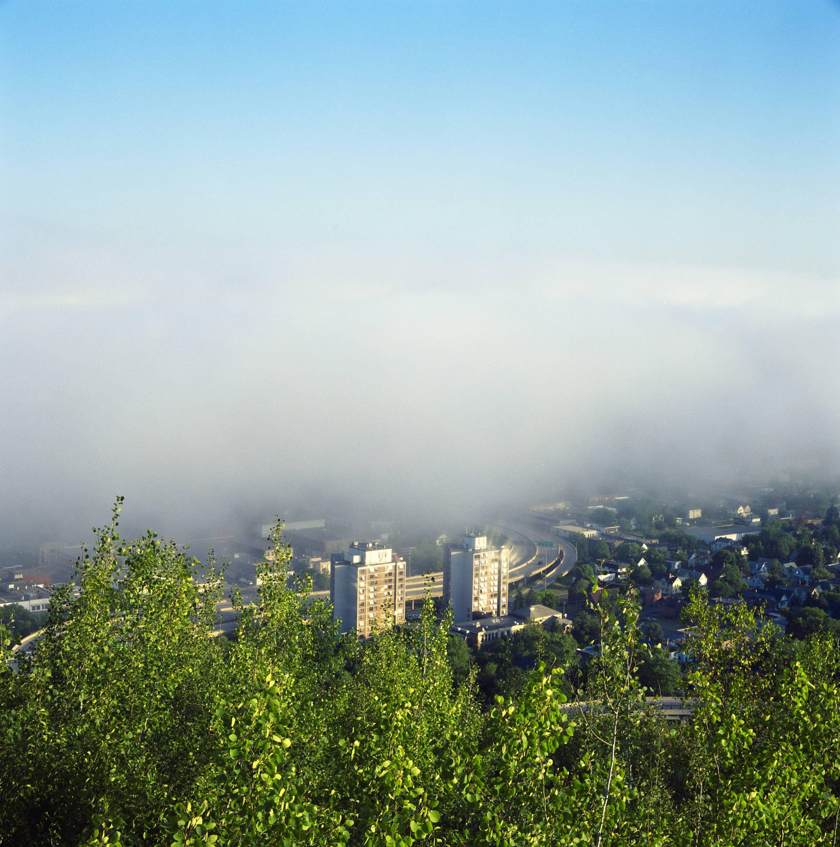Fog Rolling in Through Lincoln Park, Duluth, Minnesota, August 2013
