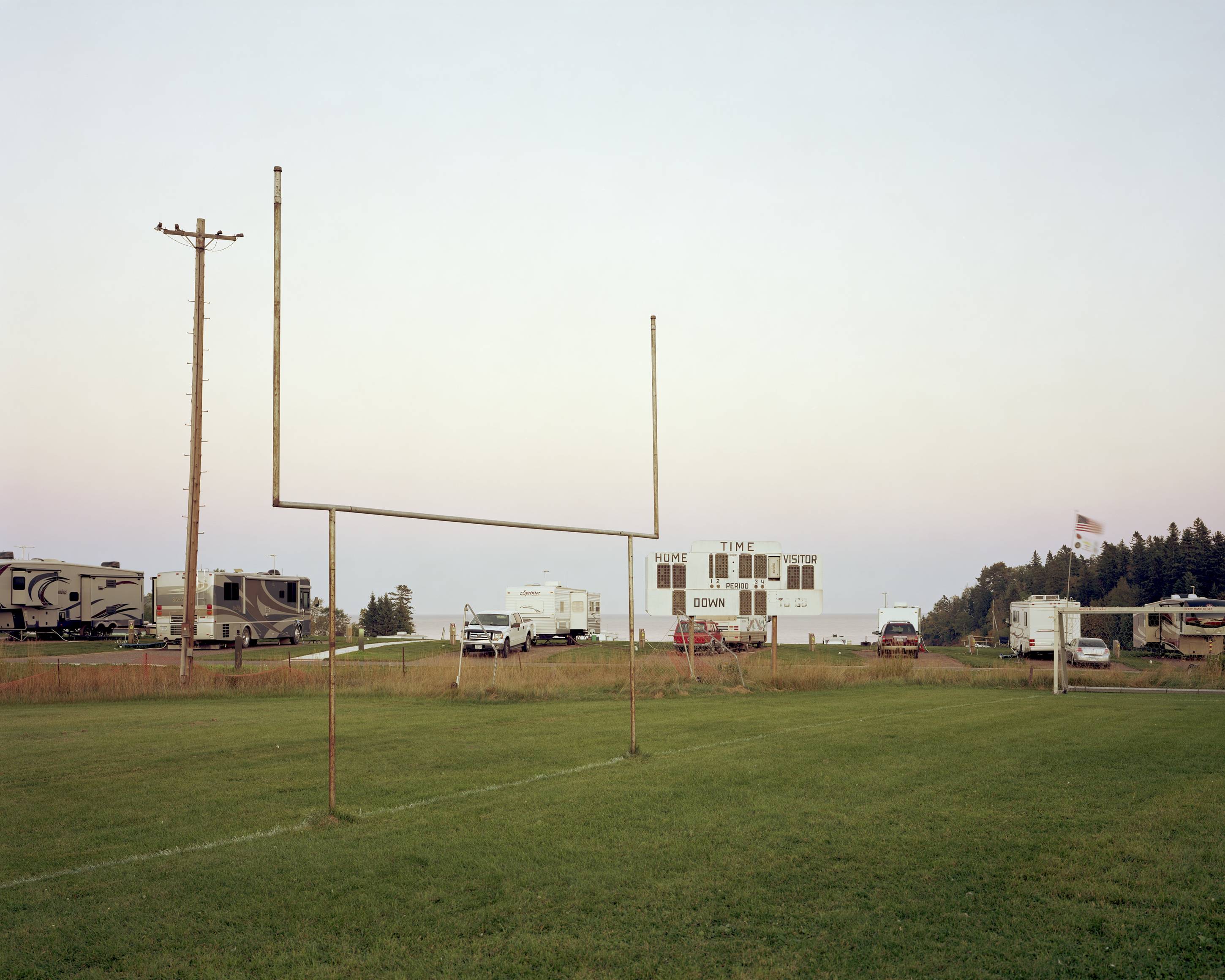 Football Field/RV Park, Two Harbors, Minnesota, September 2014
