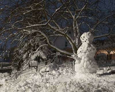 A Thick Snowman, Duluth, Minnesota, December 2022