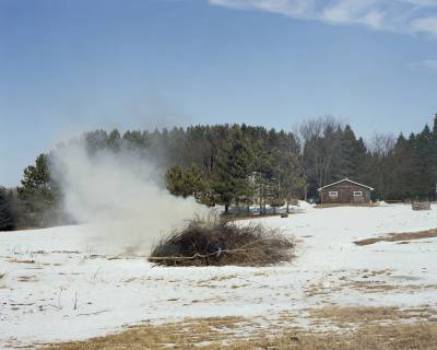 Burning Brush, Esko, Minnesota, March 2012