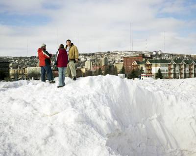 Canal Park Ice Barrier, Duluth, Minnesota, February 2011