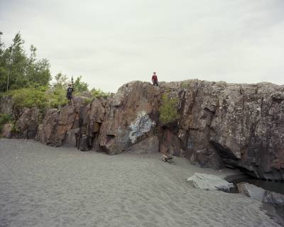 Graffiti At Black Beach, Silver Bay, Minnesota, August 2017