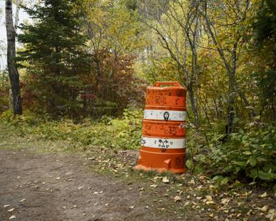 Grafitti Road Cone, Duluth, Minnesota, October 2022