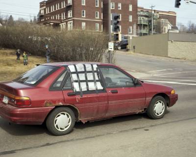 Passing Car With Plastic Window, Duluth, Minnesota, March 2017
