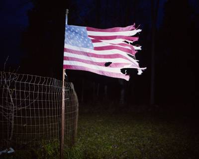 Tattered Flag, Birnamwood, Wisconsin, November 2013