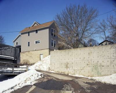 Wall With Graffiti, Marquette, Michigan, March 2014